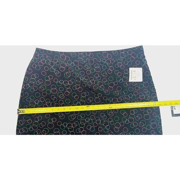 EP Pro Tech Golf Skort Size 18 Black Color Circle Side Zip Back Pocket - Picture 7 of 12